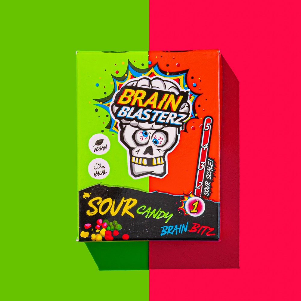 Brain Blasterz Sour Brain Bitz Mini Candy Box 45g