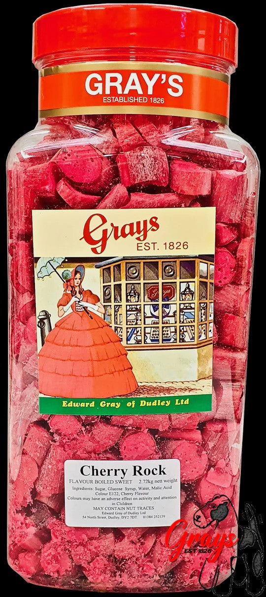 Cherry Rock Candy Unwrapped Sweets