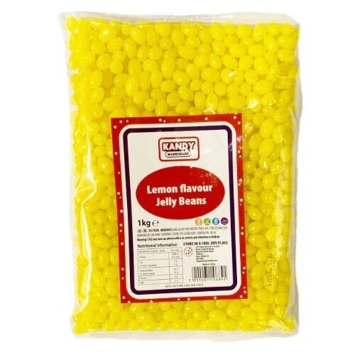 Zed Candy Lemon Single Colour Jelly beans Candy Sweets